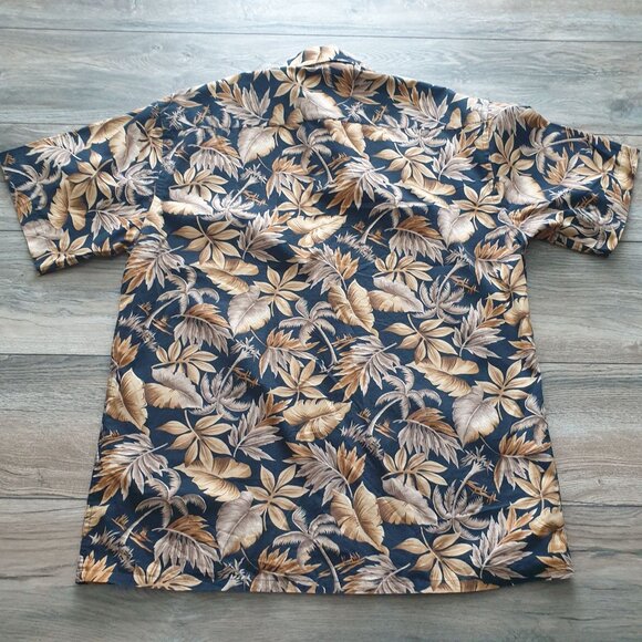 Pierre Cardin Men's Hawaiian Shirt Short Sleeve 100% Cotton Size M - Picture 4 of 4